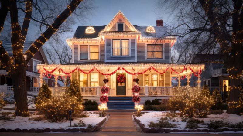 Christmas Lights Hanging