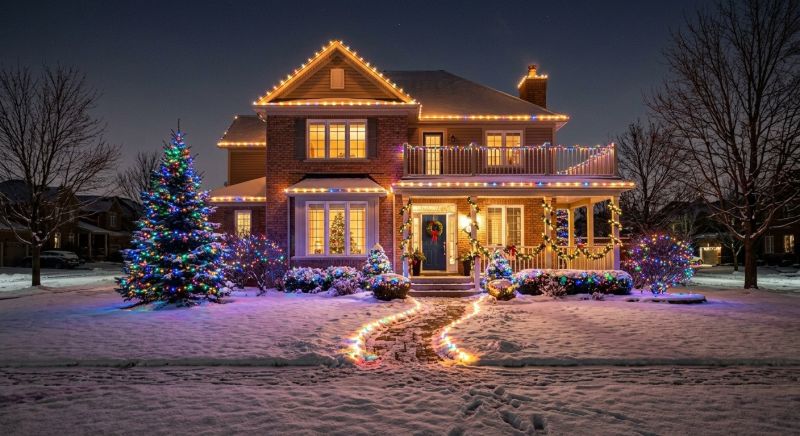 Christmas Lights Installation in Roswell, GA