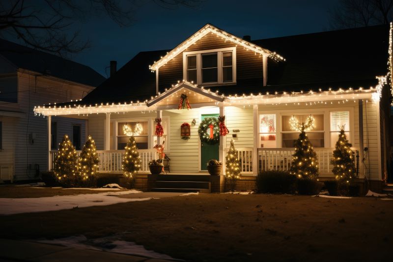 Residential Holiday Lights Installation