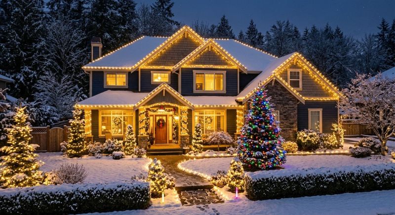 Holiday Lights Installation in Alpharetta, GA