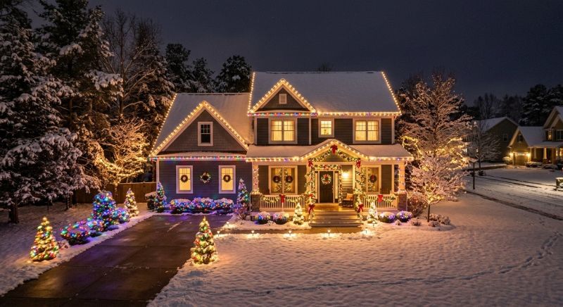 Xmas Lights Installation in Alpharetta, GA