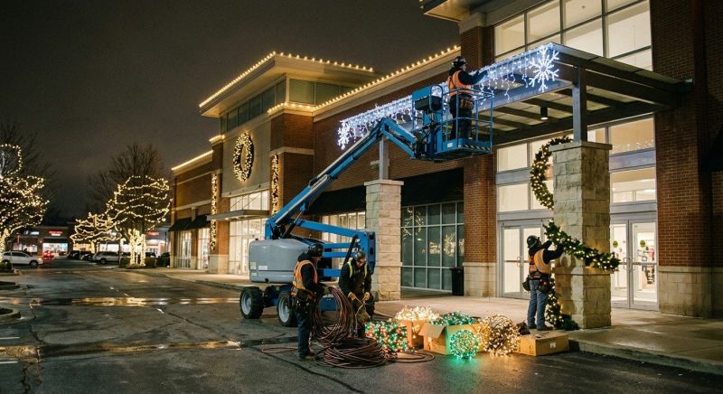 Christmas Lights Hanging