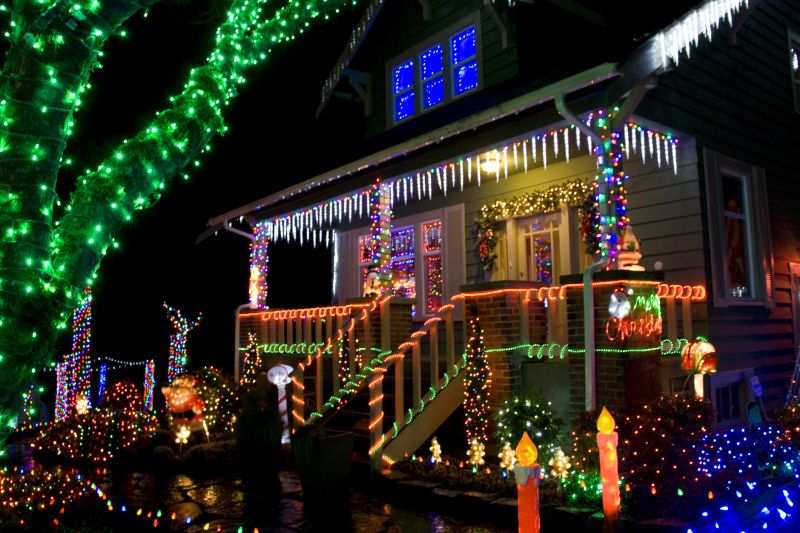 Holiday Lights Hanging in Kansas City, MO